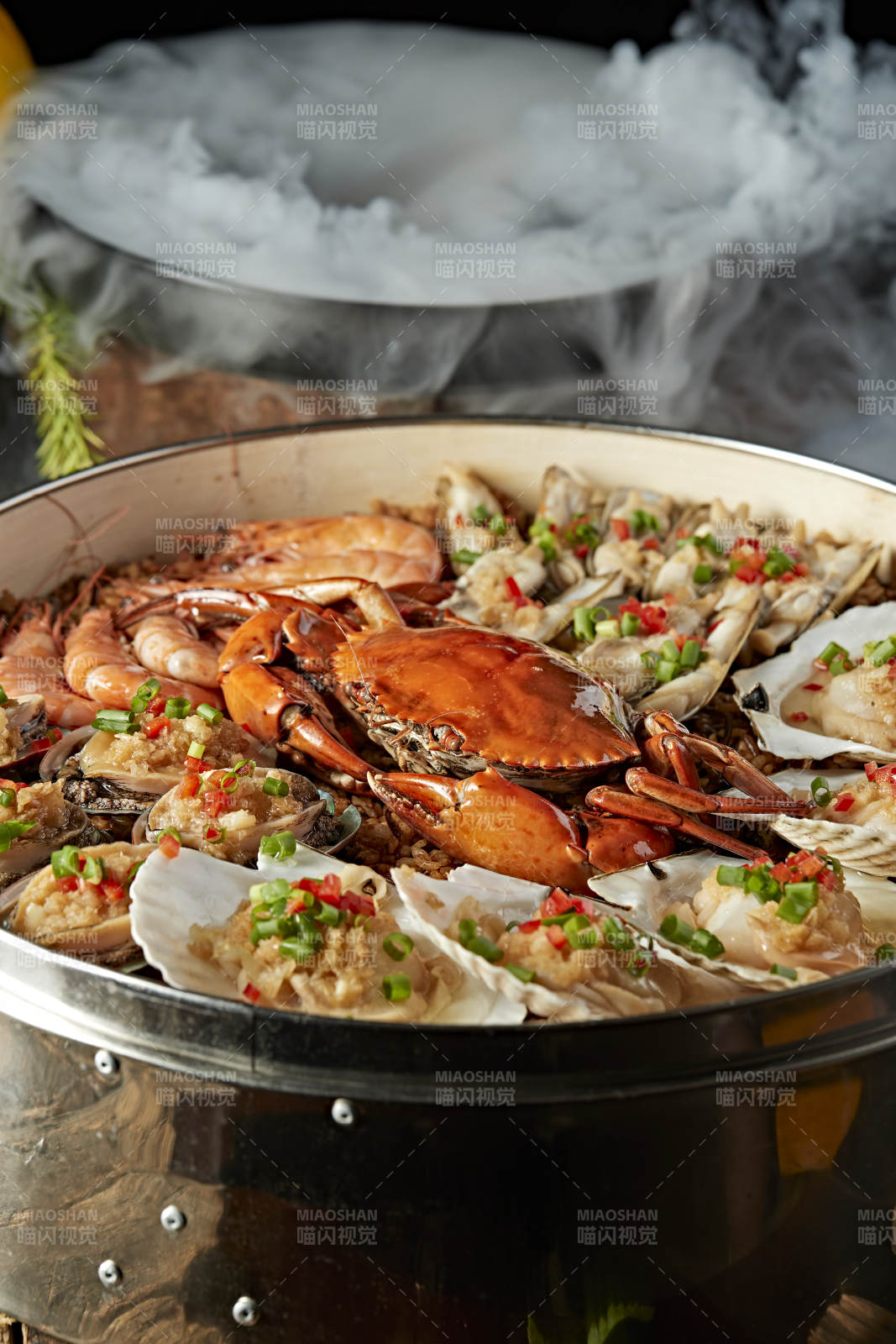 超级香蒸蒜蓉香辣海鲜大咖