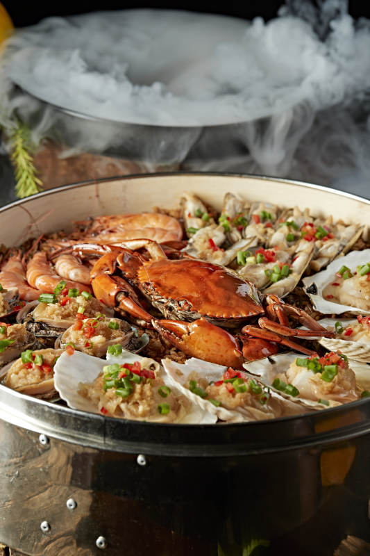 超级香蒸蒜蓉香辣海鲜大咖