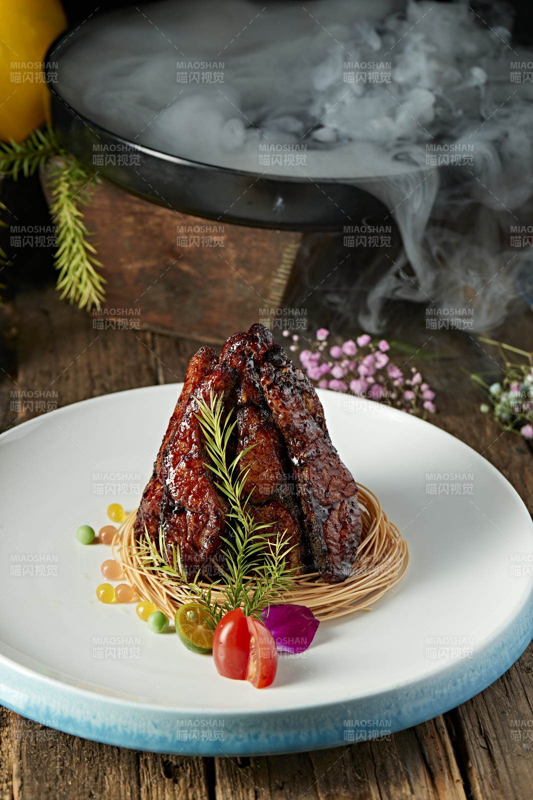 焦糖烟熏海青鱼段