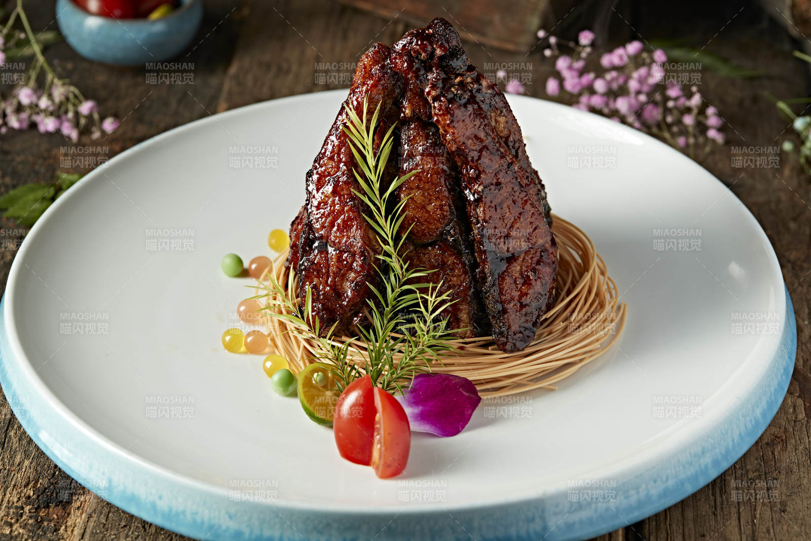 焦糖烟熏海青鱼段