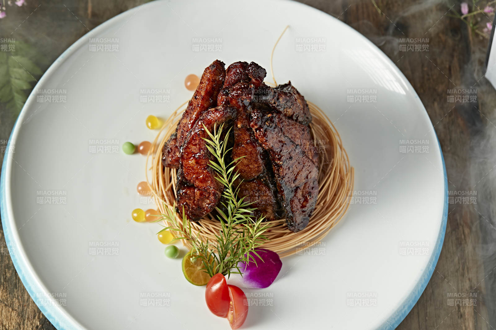 焦糖烟熏海青鱼段