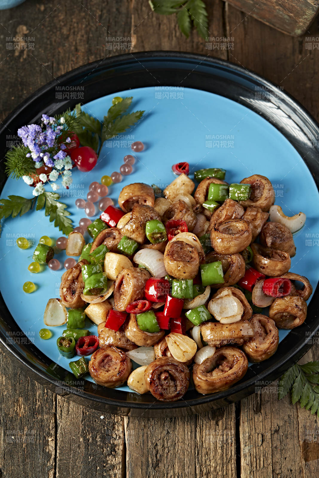 双椒蒜香焗肥肠