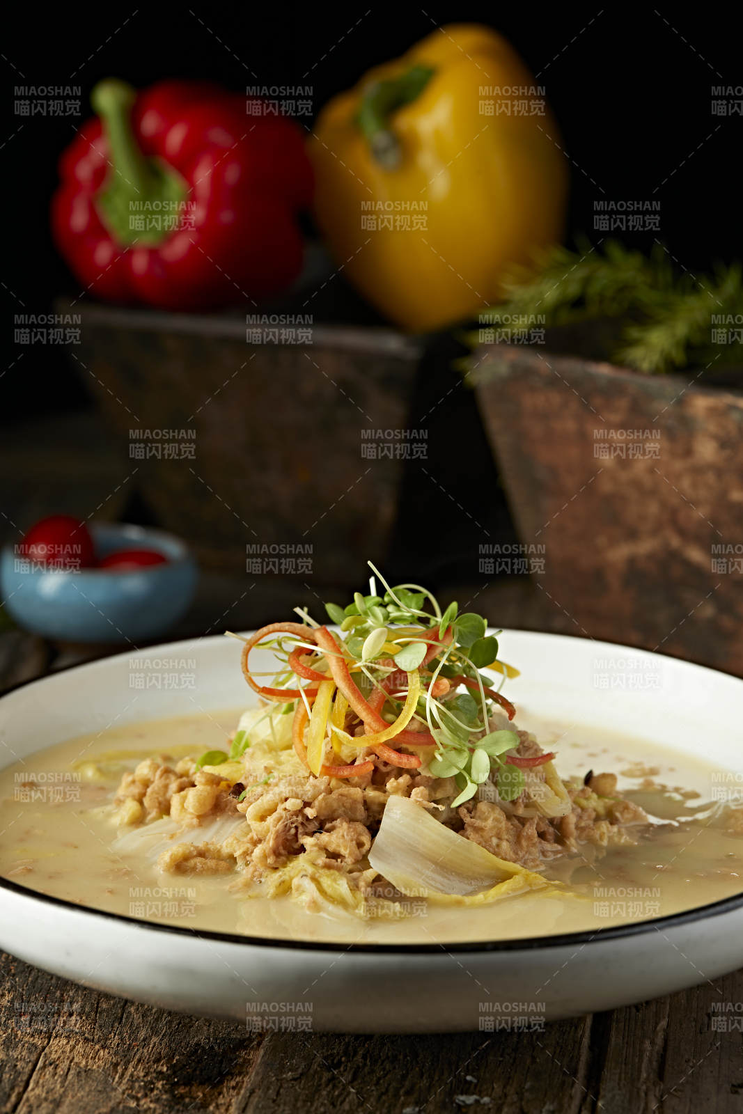 浓汤蛋花虾仁娃娃菜