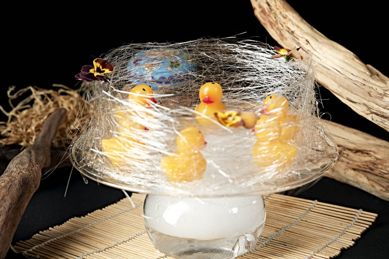 美味茶餐糖丝芒果果冻小黄鸭