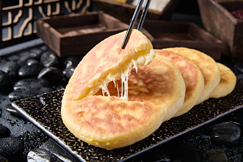 美味主食拉丝酸奶饼