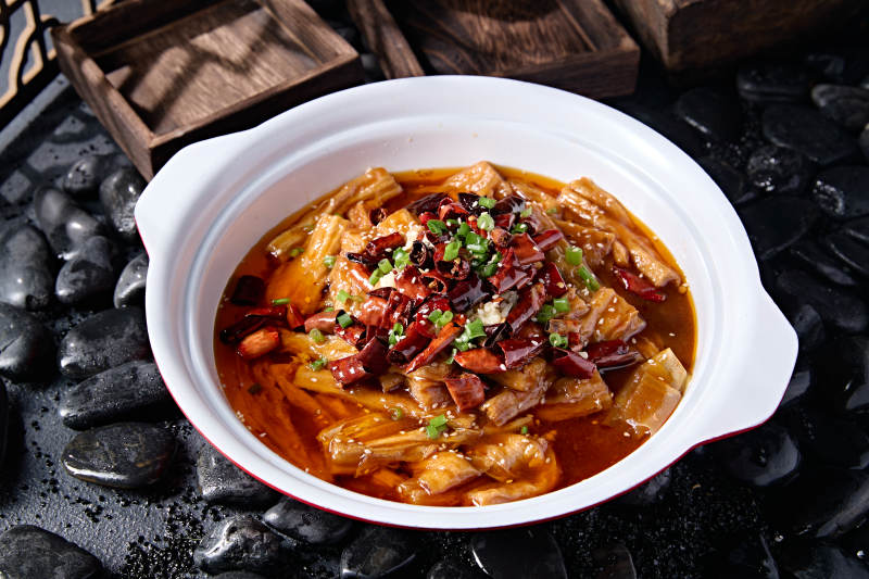 川香水煮香辣腐竹