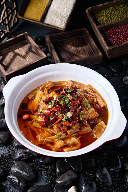 川香水煮香辣腐竹