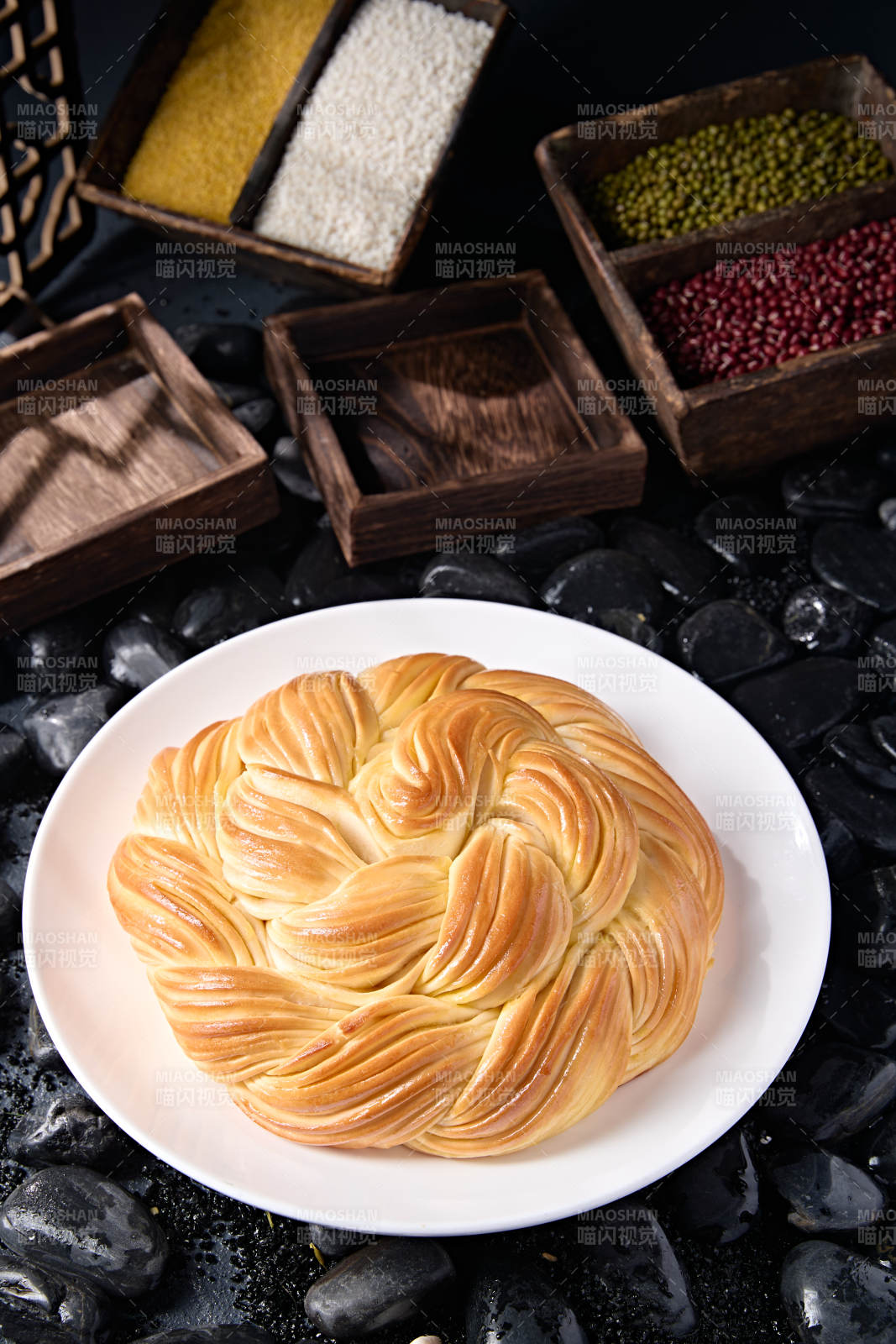 香烤開花富貴大花卷