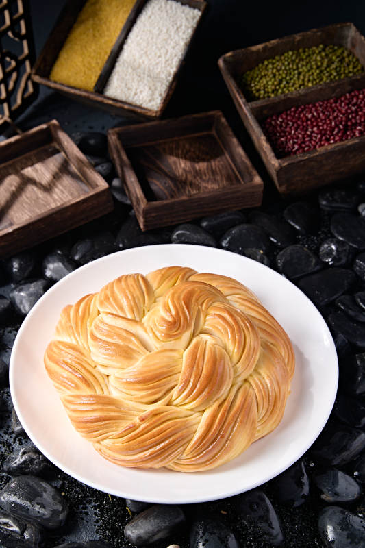 香烤開花富貴大花卷