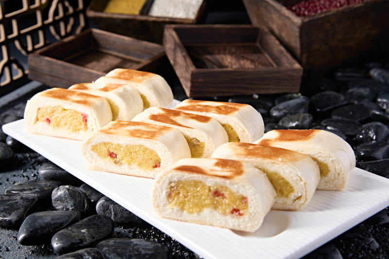 香烤糯米枸杞馅料饼