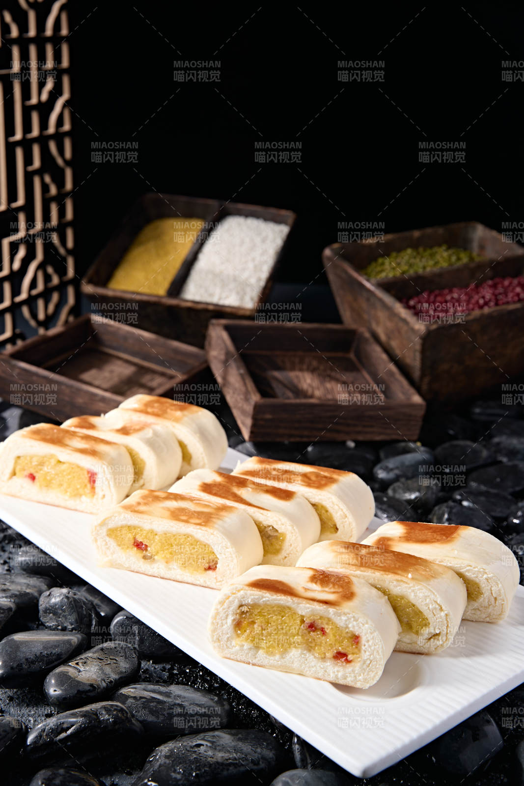 香烤糯米枸杞餡料餅