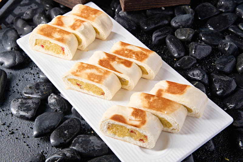 香烤糯米枸杞馅料饼