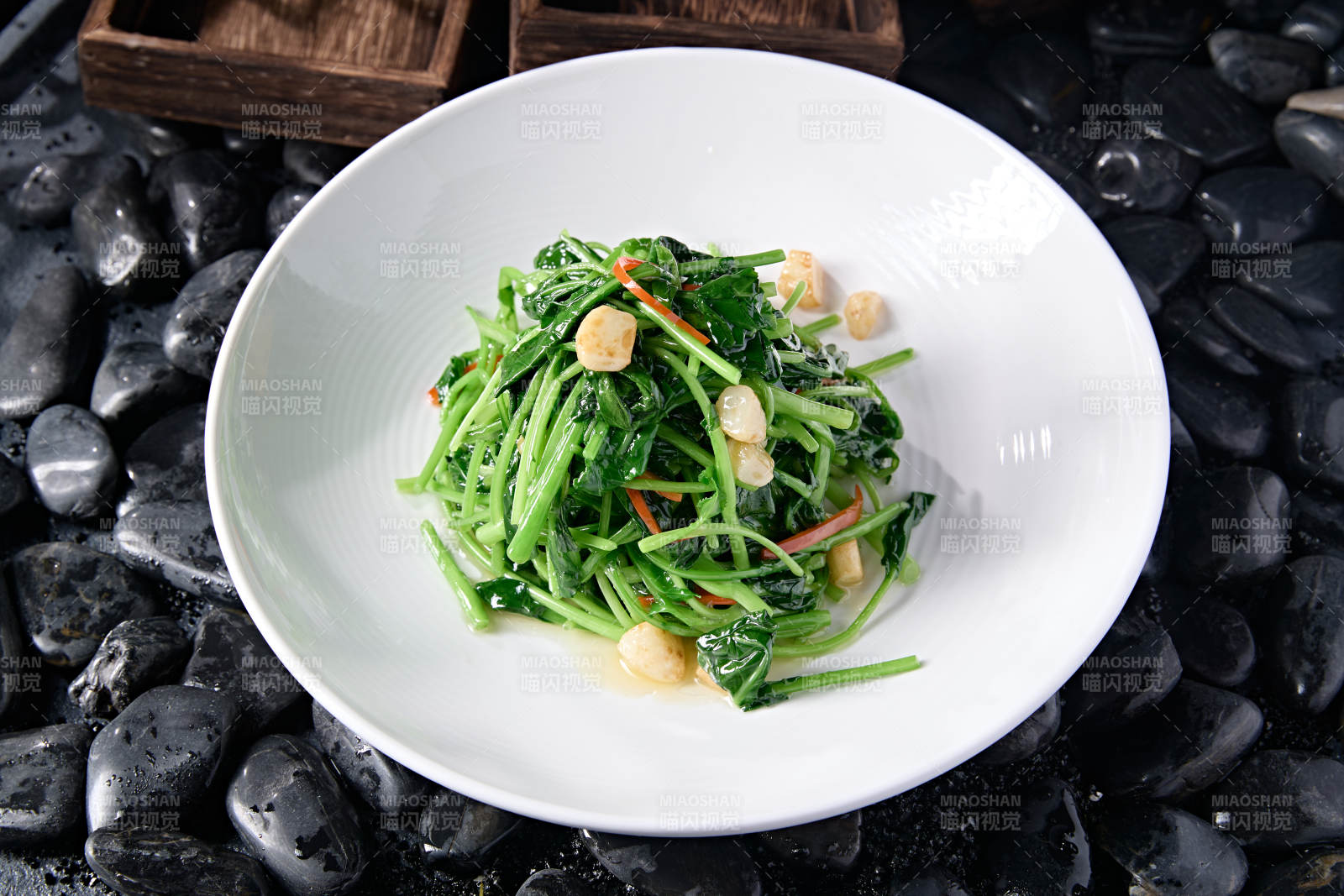 彩椒蒜香雞毛菜西洋菜