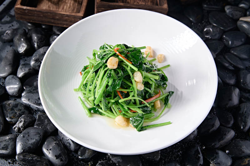 彩椒蒜香鸡毛菜西洋菜