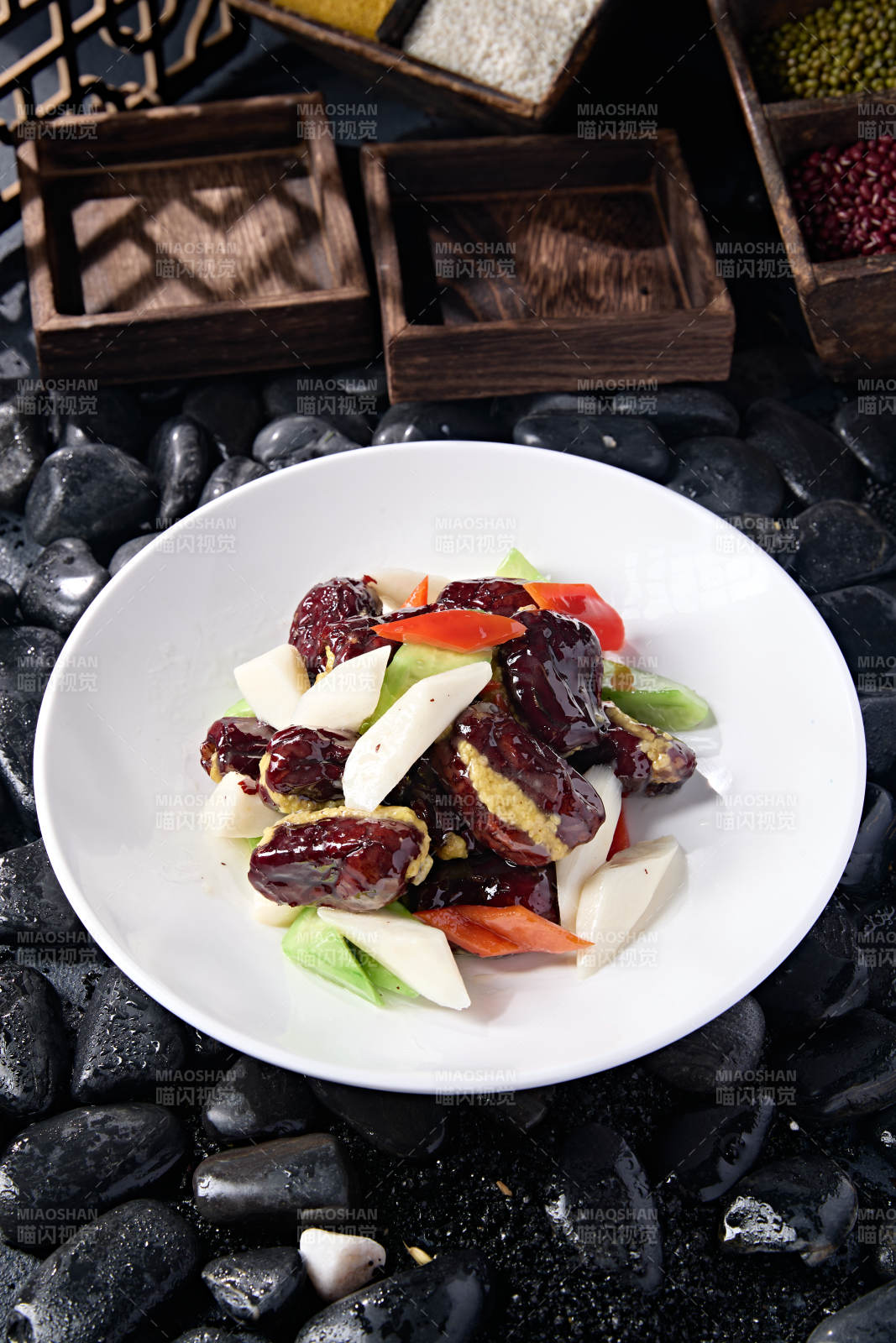 糖焗彩椒乳瓜山藥小米新疆蜜棗