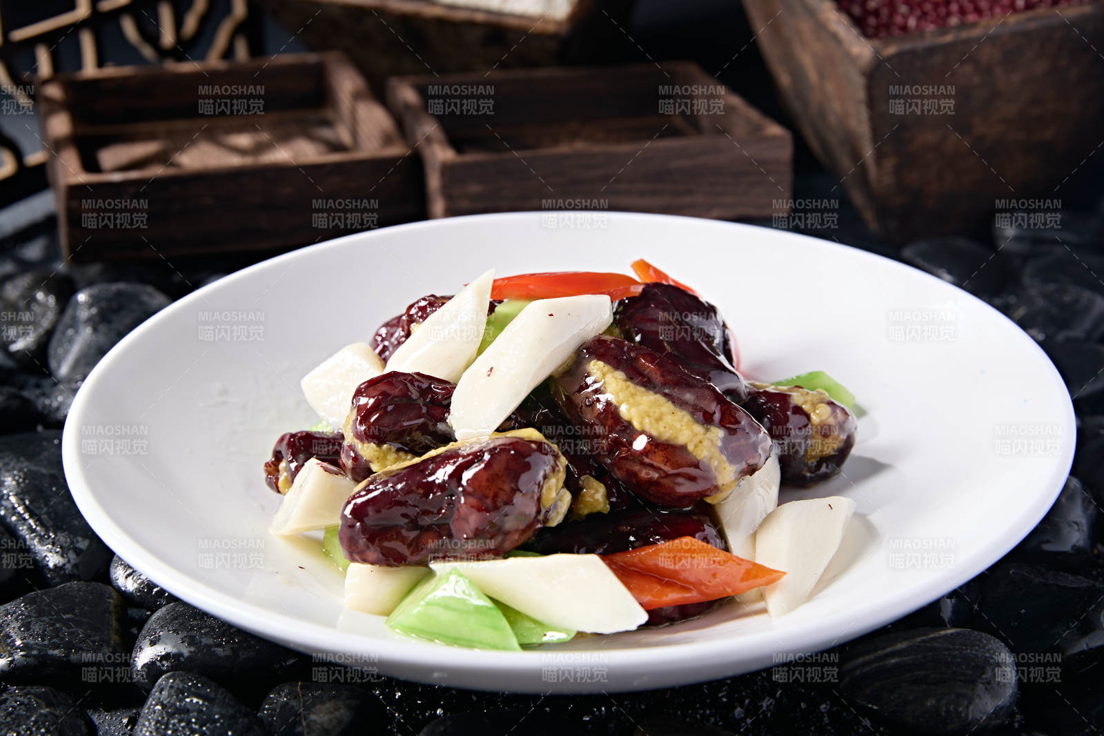 糖焗彩椒乳瓜山藥小米新疆蜜棗