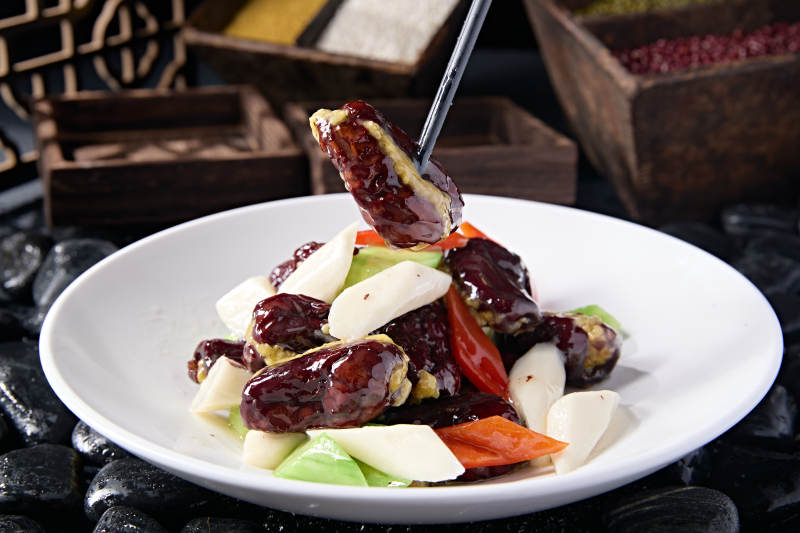 糖焗彩椒乳瓜山藥小米新疆蜜棗