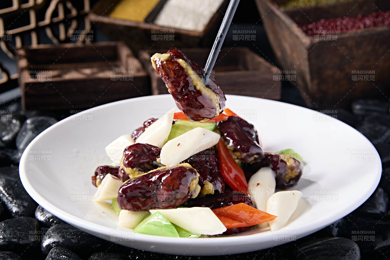 糖焗彩椒乳瓜山藥小米新疆蜜棗