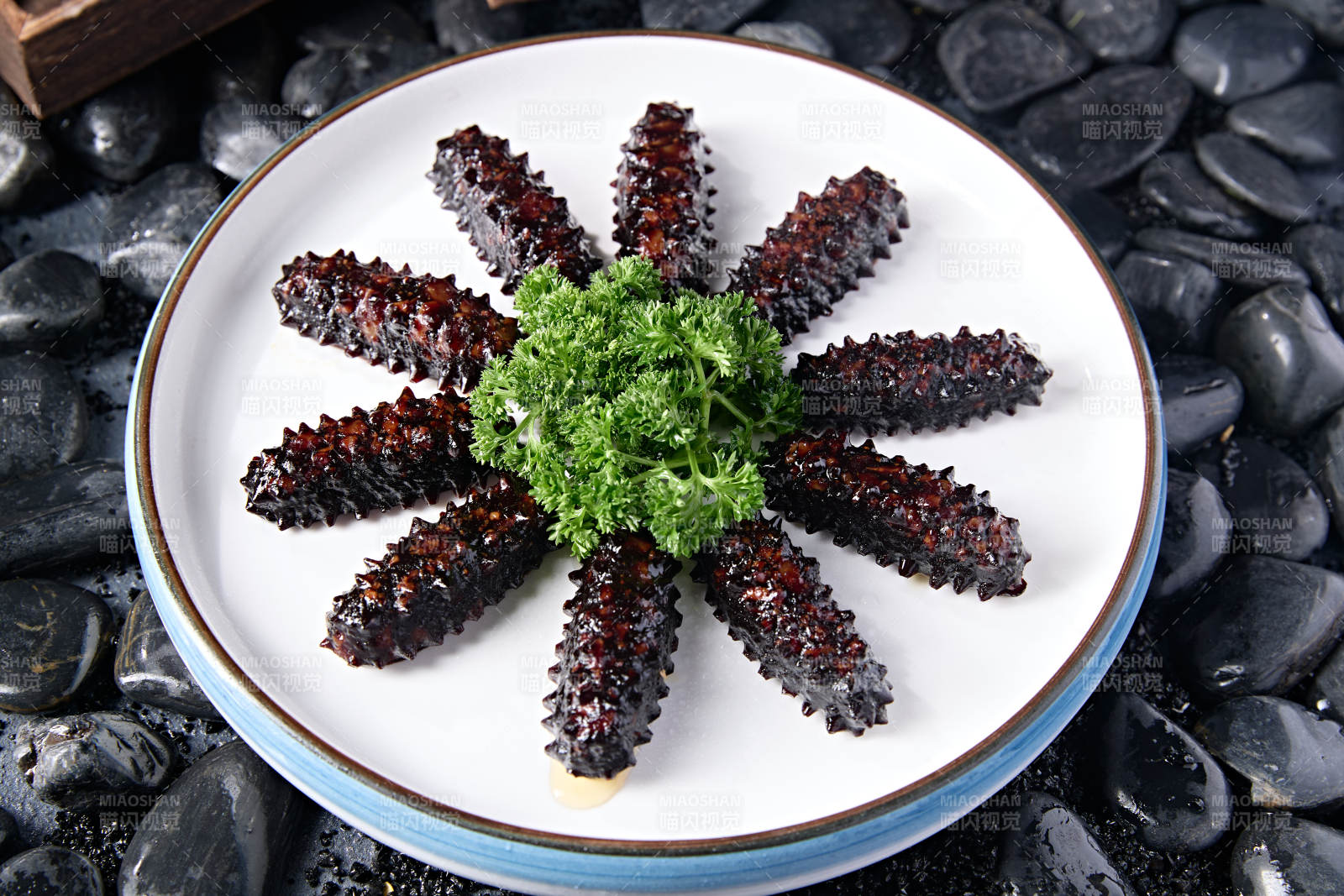 梅花參海參造型的肉糜皮凍