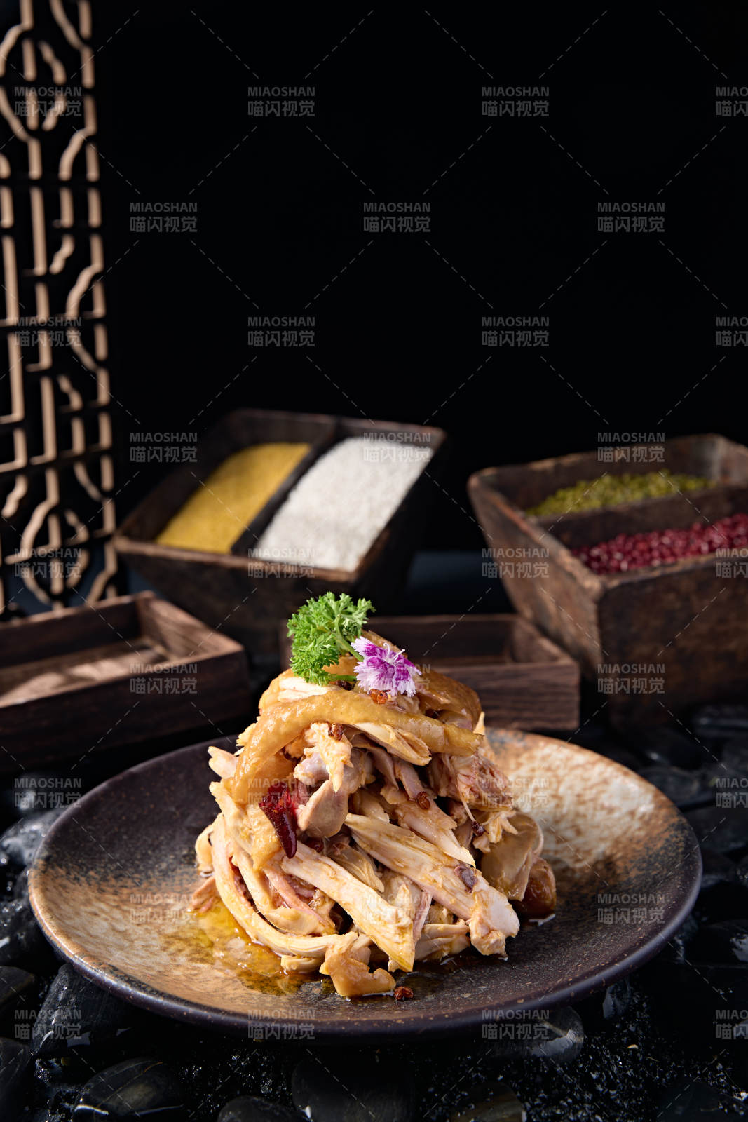 椒麻香辣手撕口水鸡