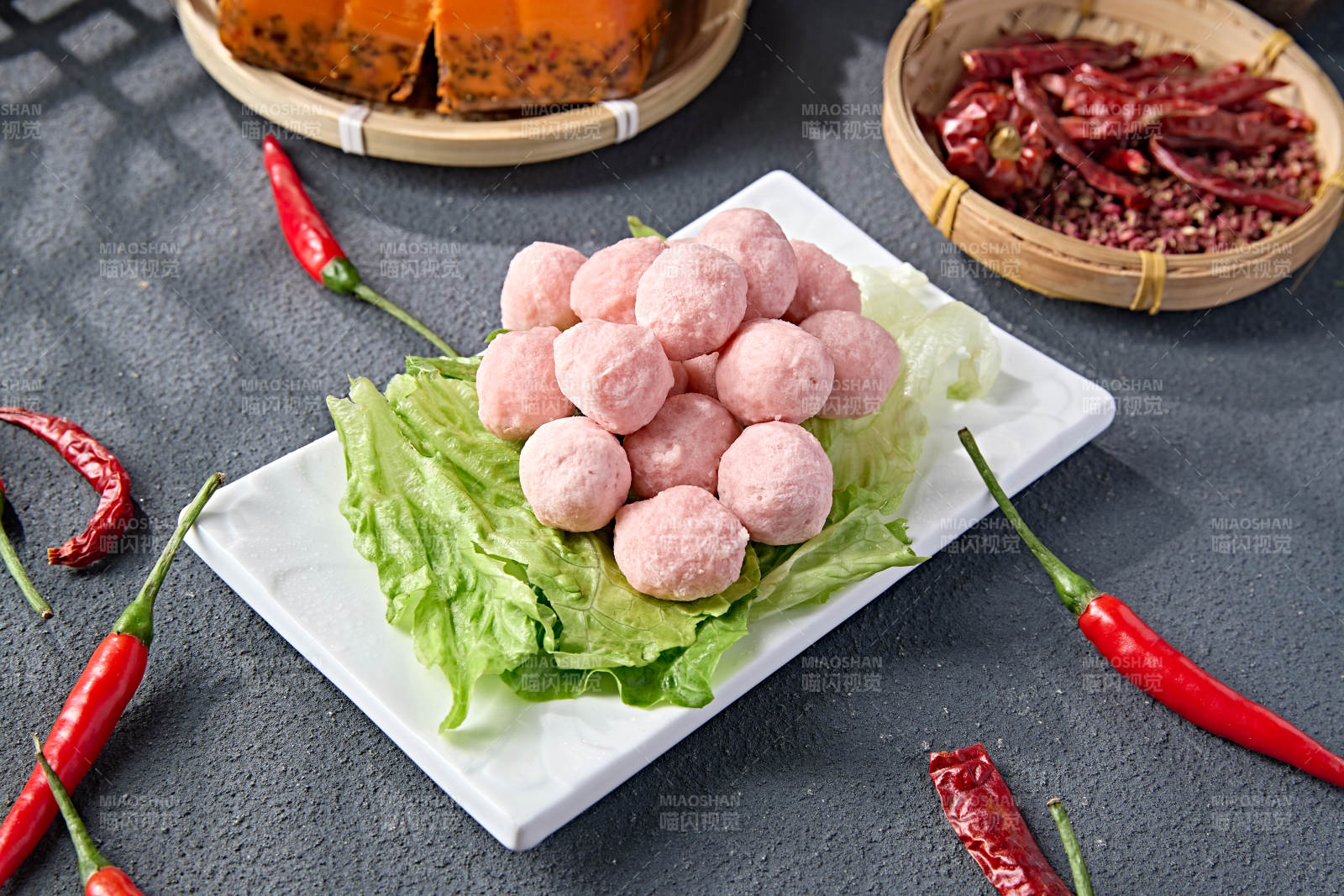 传统火锅食材美味虾丸