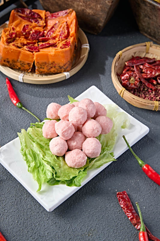 传统火锅食材美味虾丸
