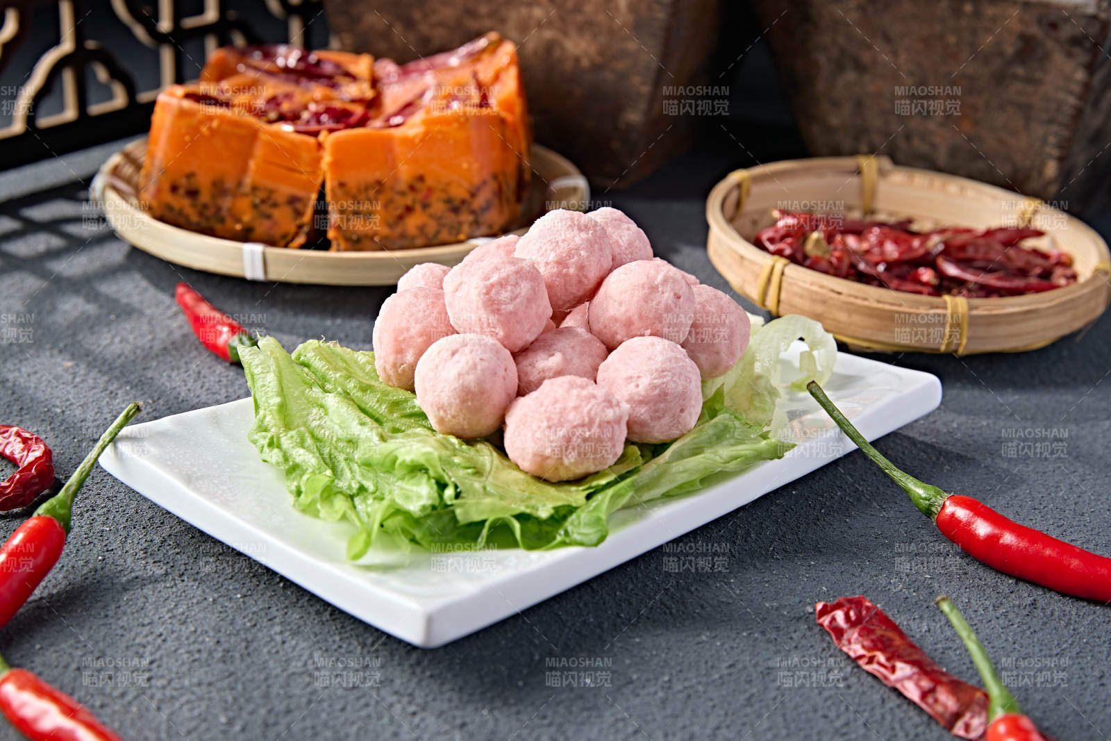 传统火锅食材美味虾丸