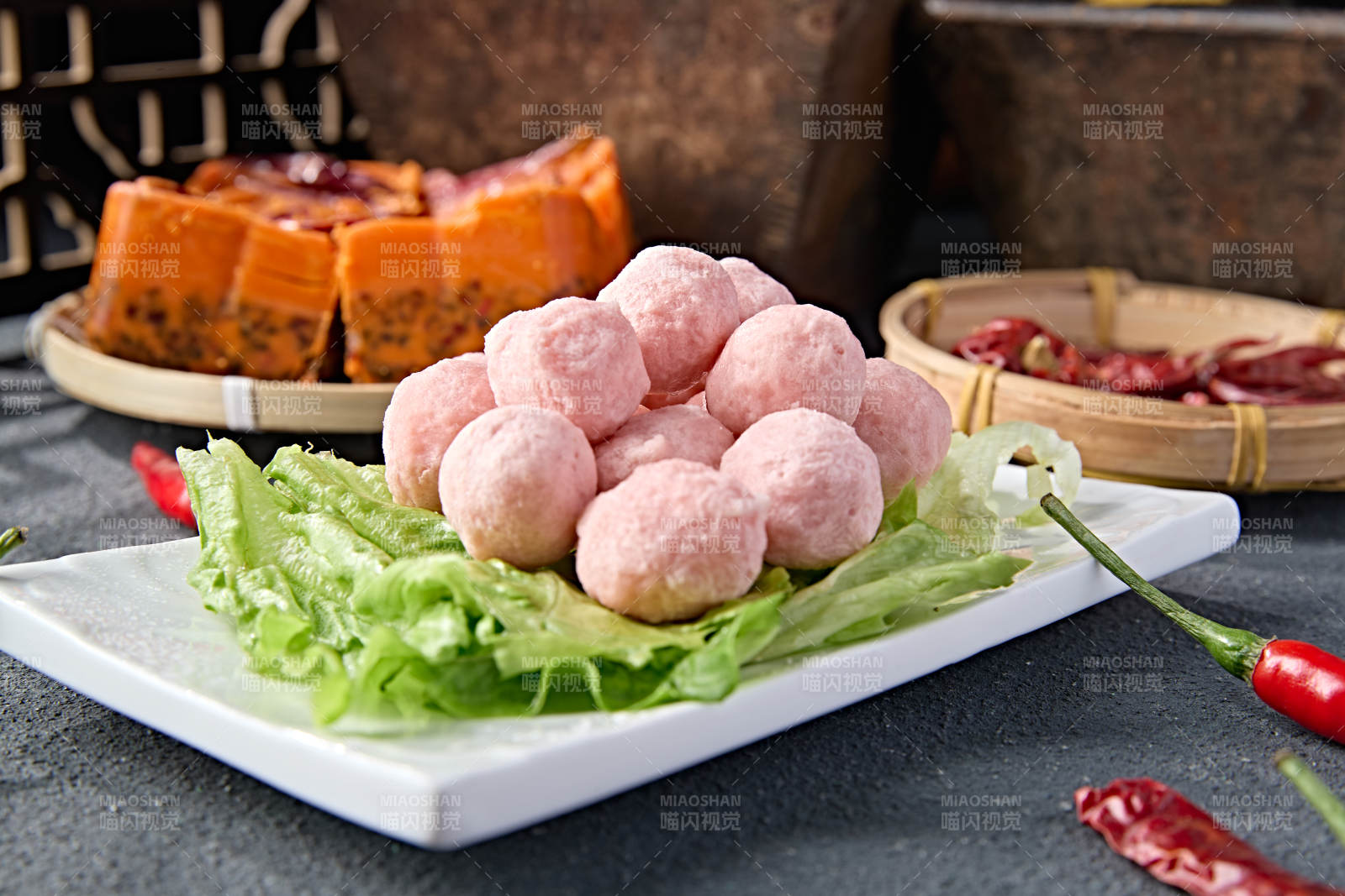 传统火锅食材美味虾丸