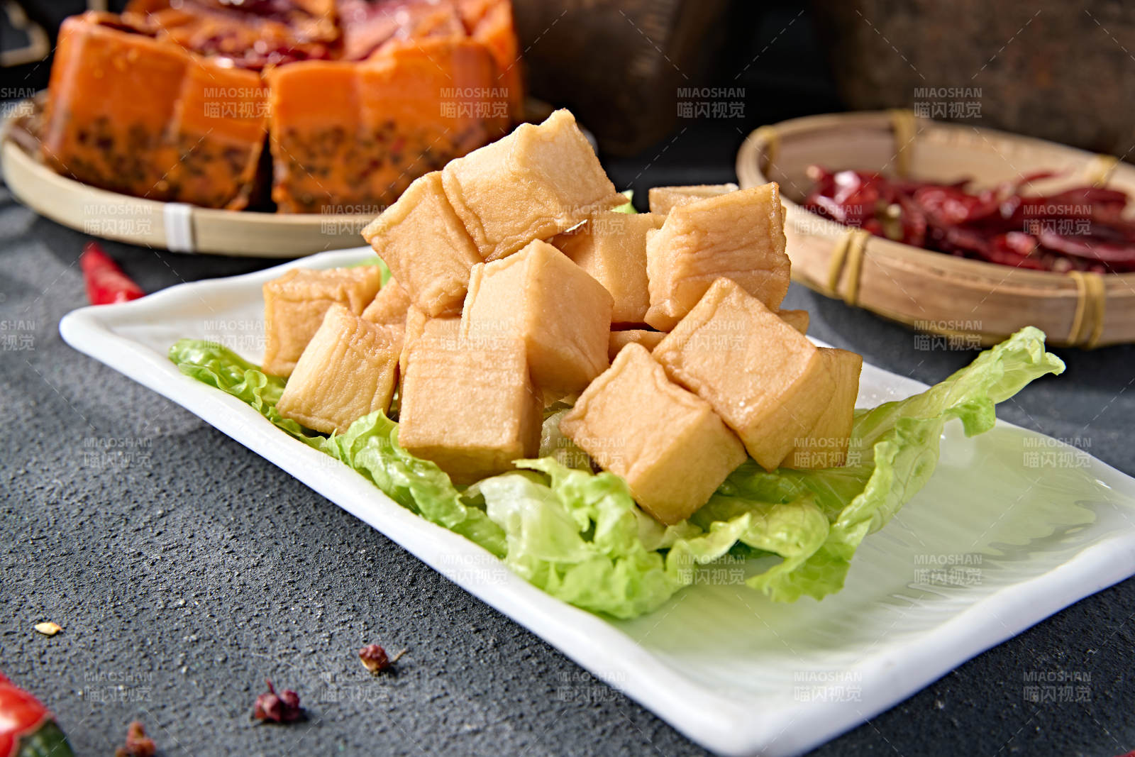 火锅配菜美味鱼豆腐-摄影图