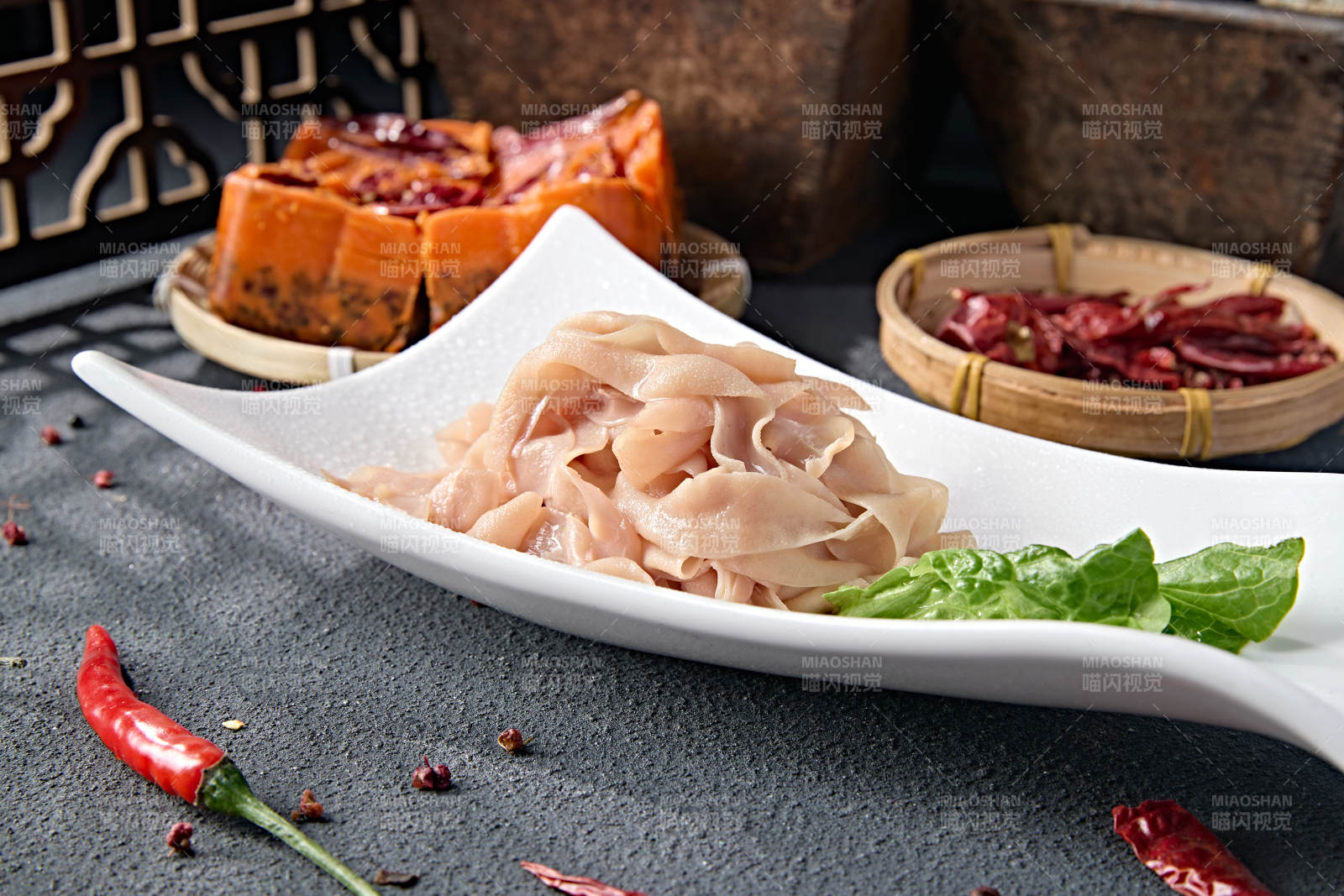 火锅食材美味鲜嫩鸭肠