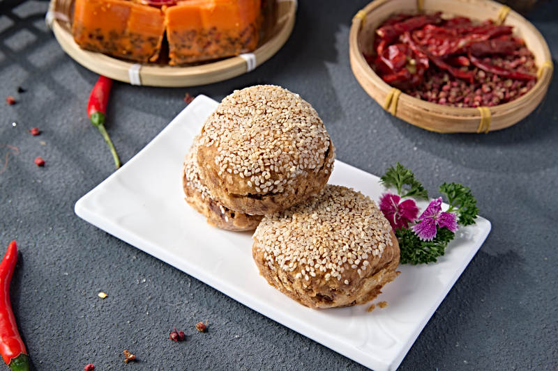 芝麻红糖棋子烧饼