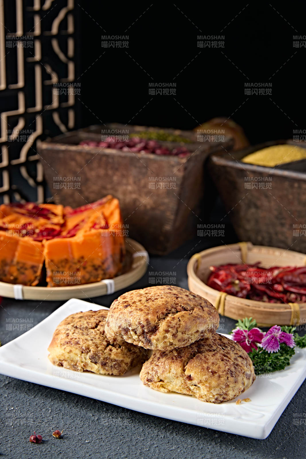 芝麻红糖棋子烧饼