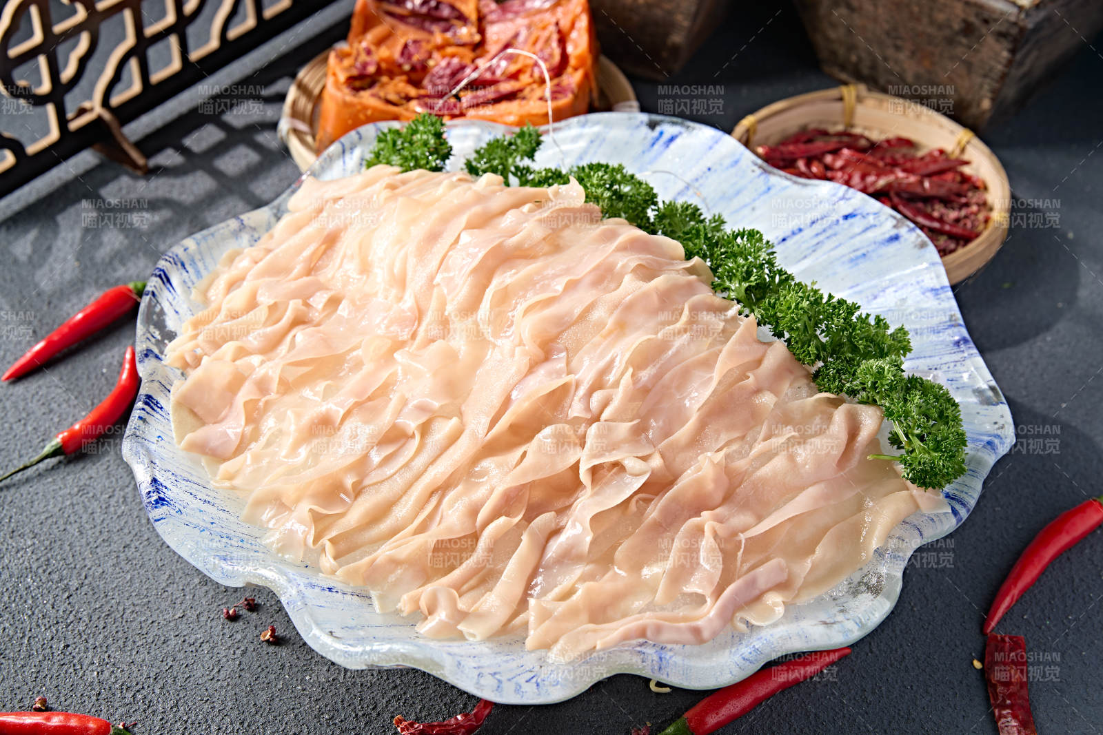 火锅食材美味鲜嫩鸭肠