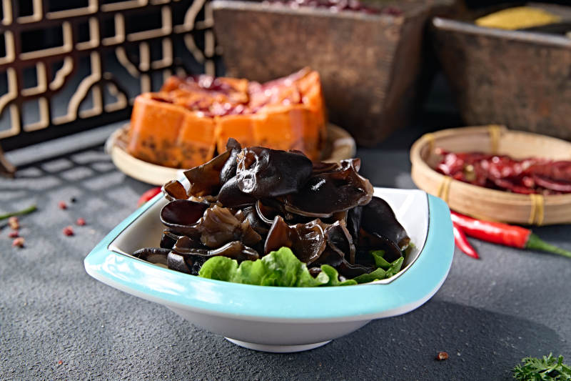火鍋食材一盤新鮮黑木耳