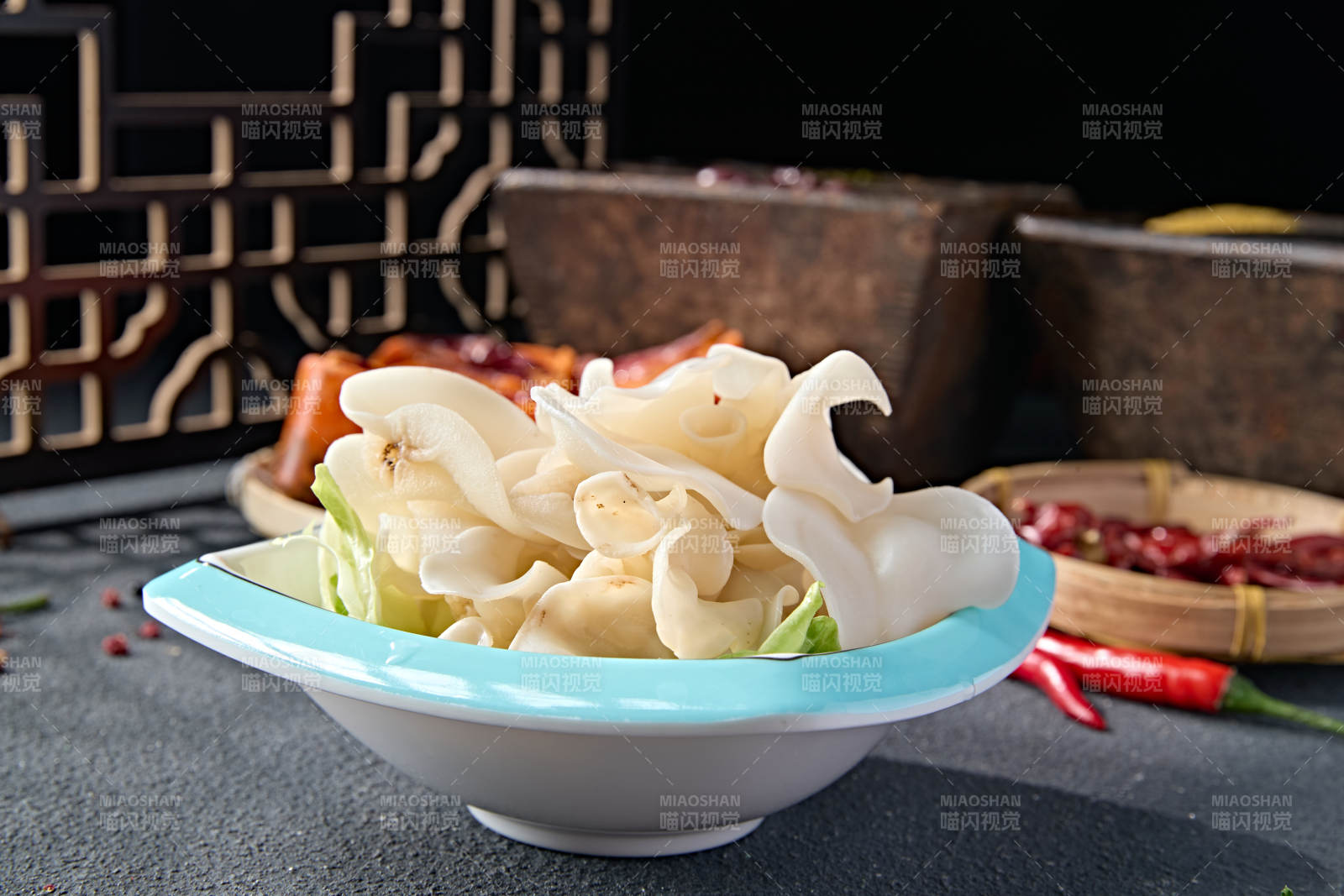 火鍋食材一盤新鮮白木耳