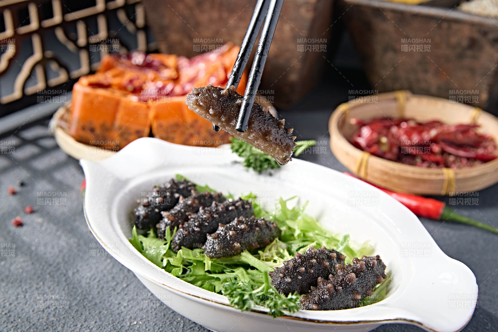 火锅食材泡发迷你梅花参