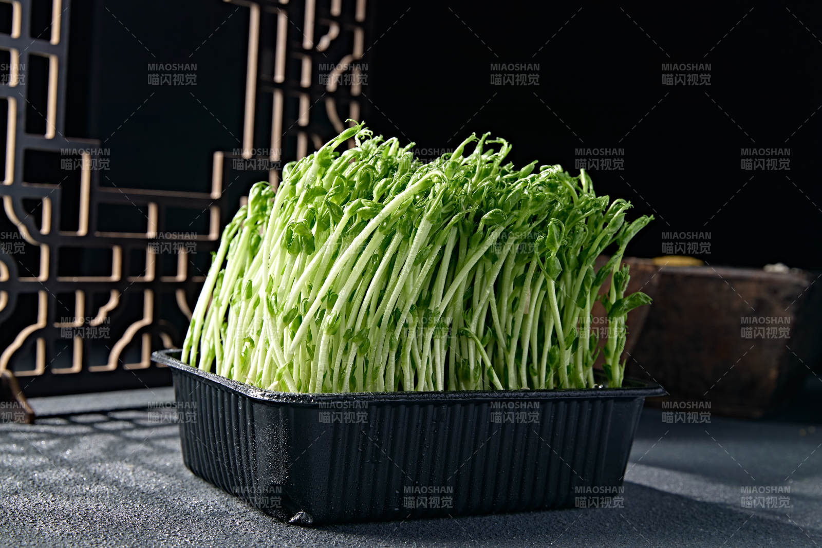 火锅涮品鲜发青豆苗