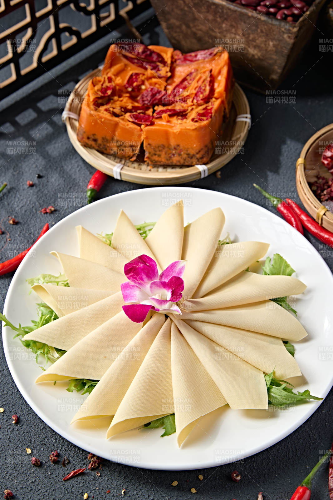 火锅涮品干豆腐皮