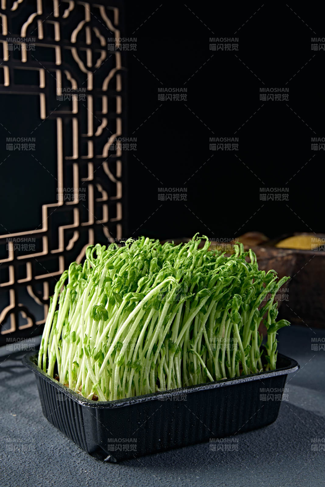 火锅涮品鲜发青豆苗