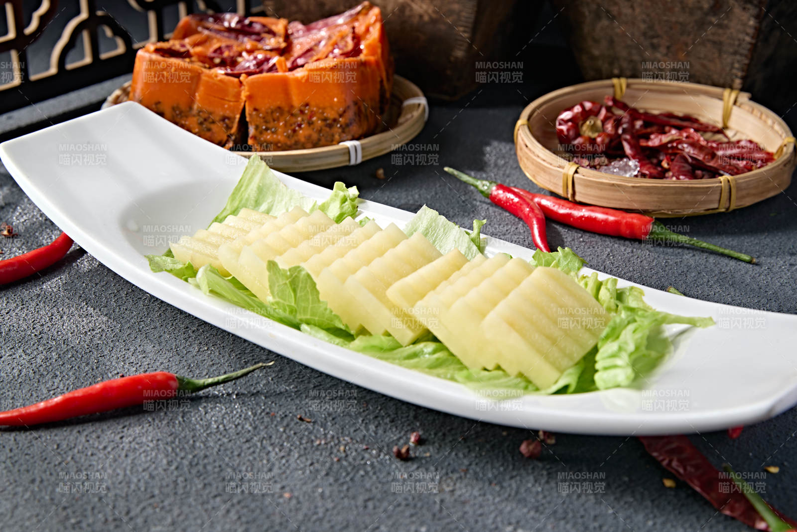 新鲜鲜切土豆片马铃薯片