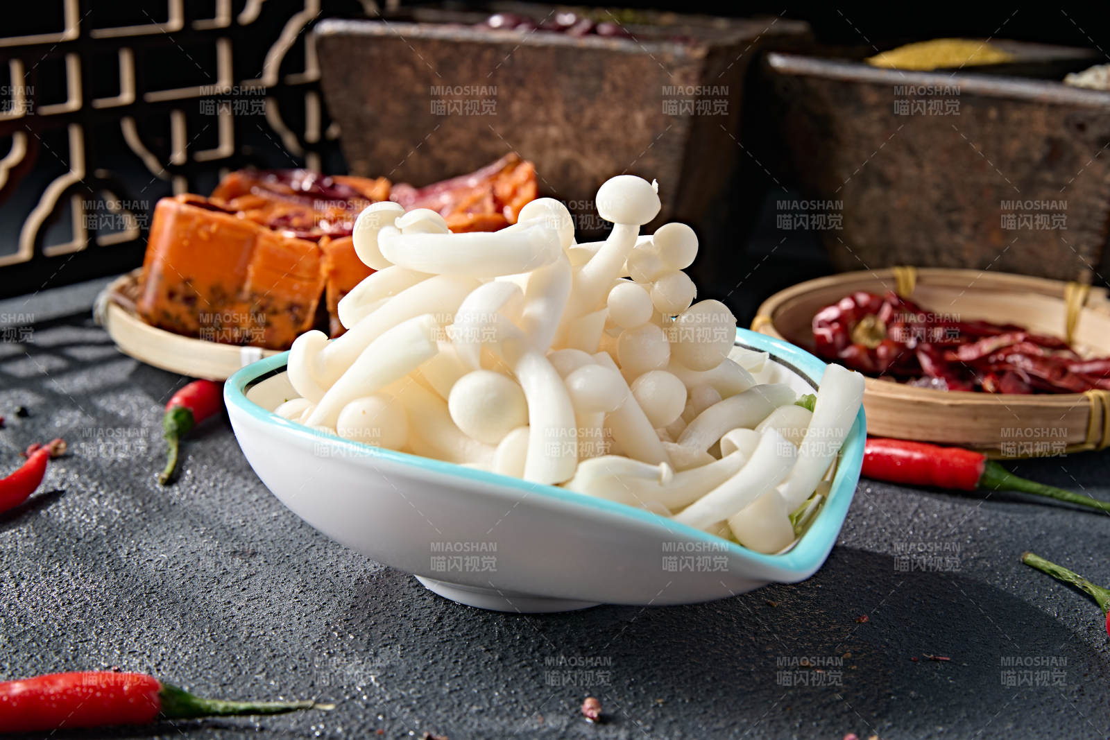 新鲜火锅配菜白玉海鲜菇