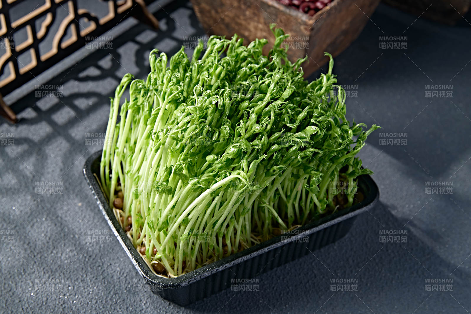 火锅涮品鲜发青豆苗