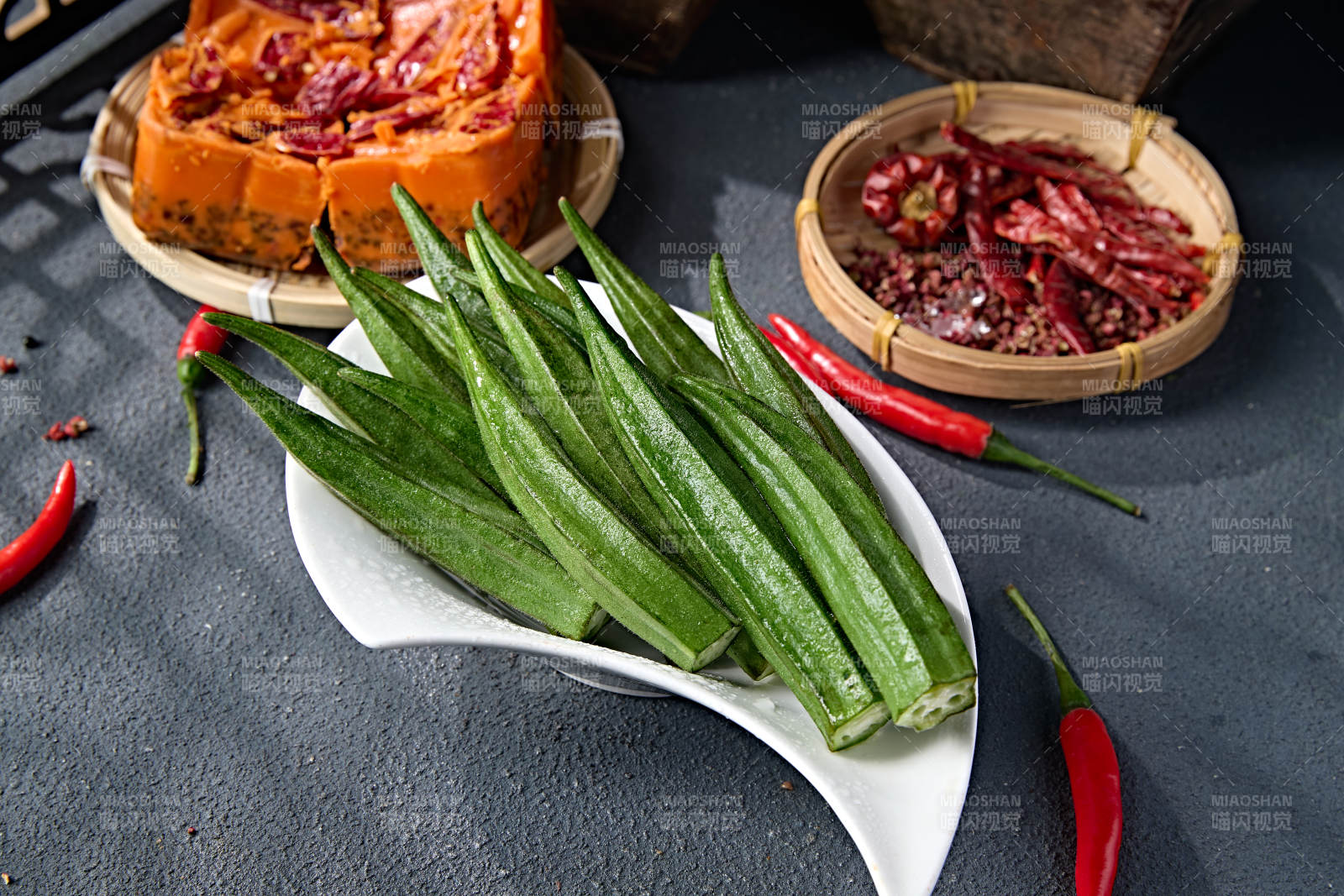 火鍋打邊爐食材鮮秋葵