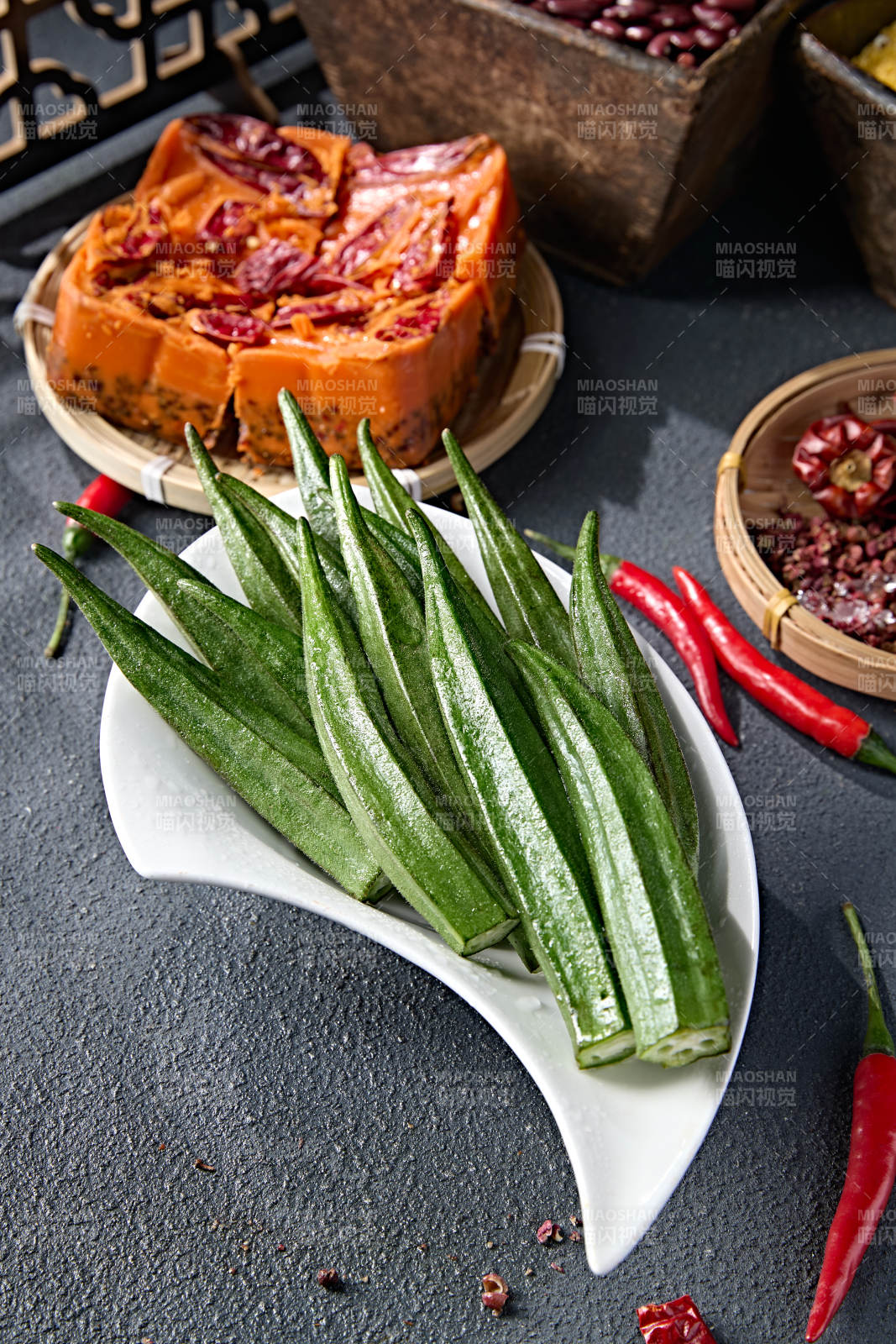 火鍋打邊爐食材鮮秋葵