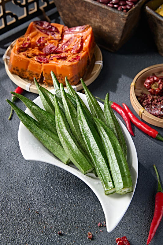 火鍋打邊爐食材鮮秋葵