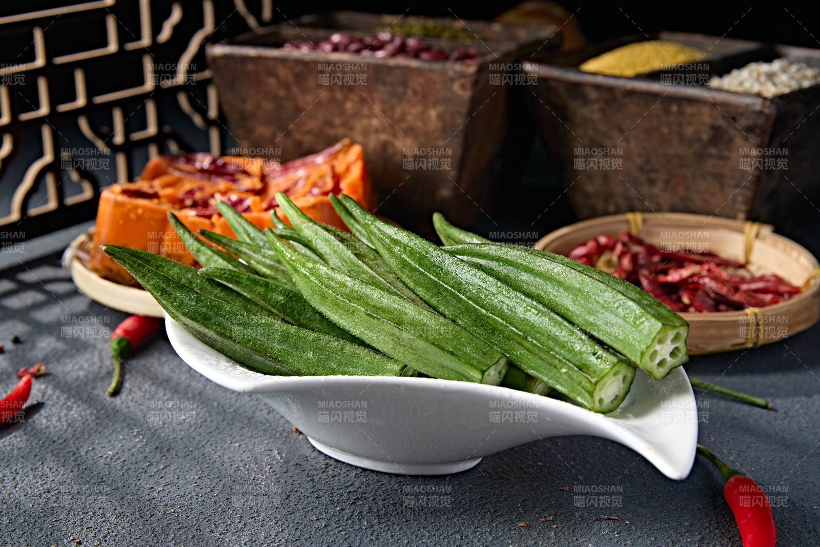 火鍋打邊爐食材鮮秋葵
