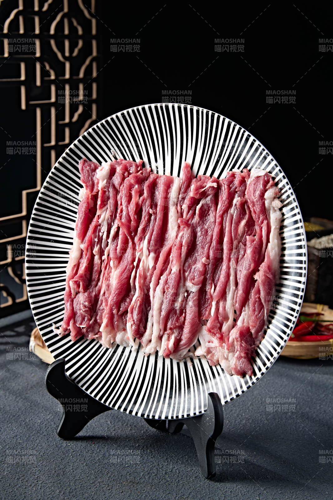 老北京铜锅鲜切羊肉片