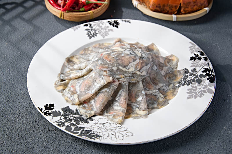 川渝火锅涮品乌鸡肉卷切片