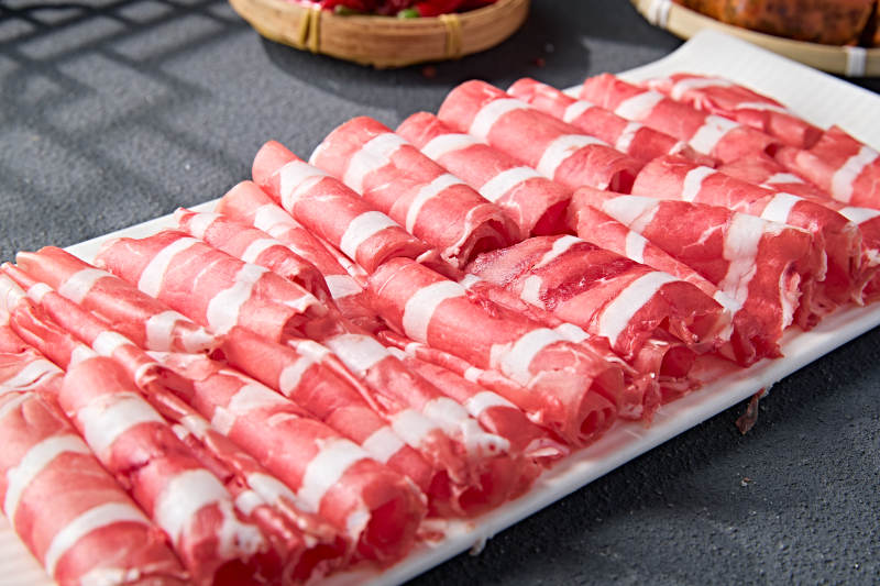 內(nèi)蒙草原羔羊肉卷切片