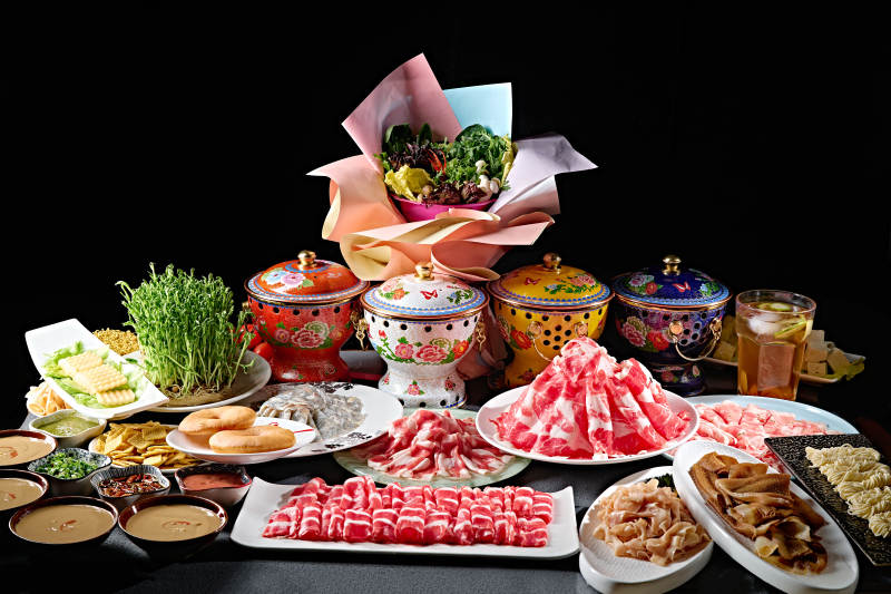 高档小火锅套餐美食组合